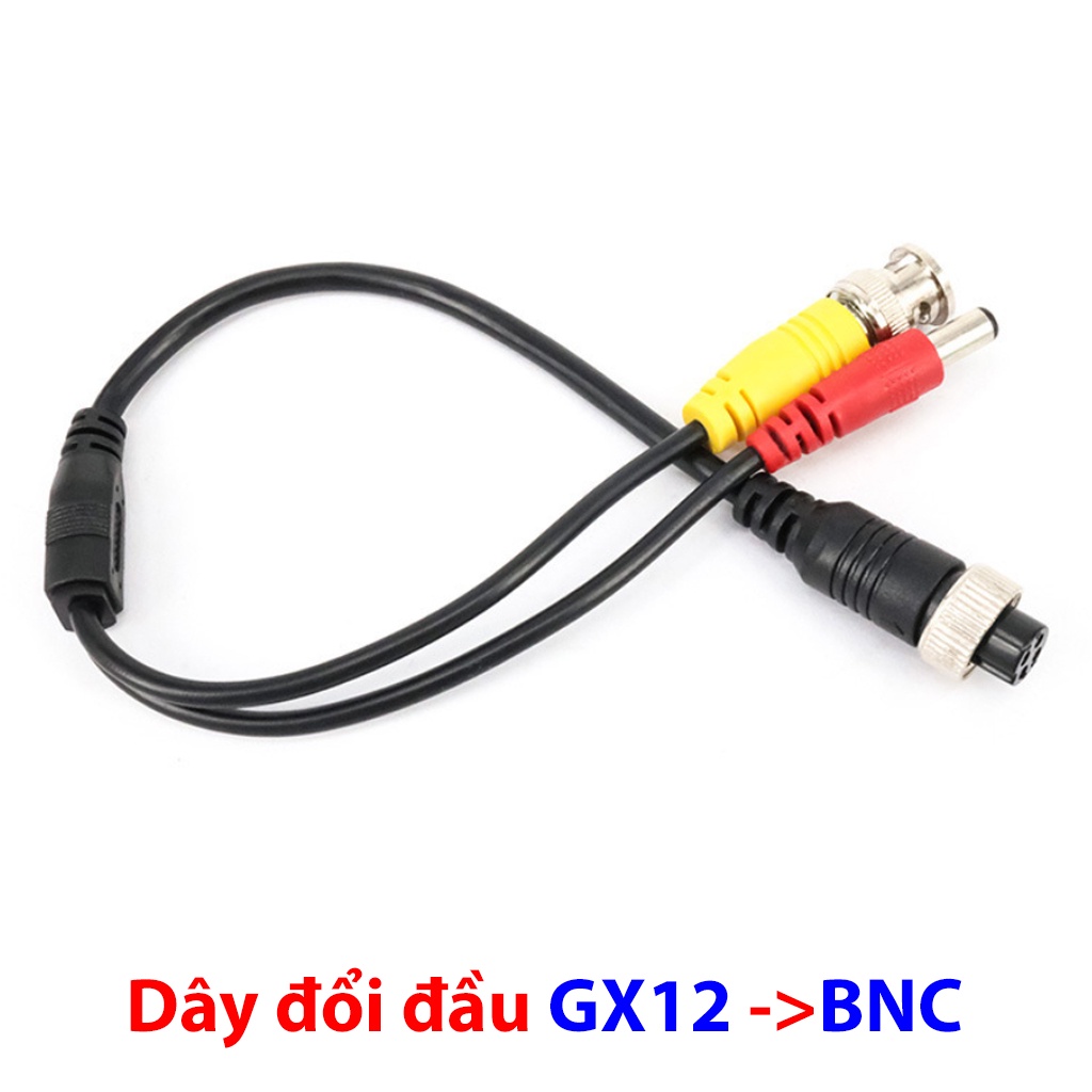 Đầu đổi GX12-4P sang BNC và DC