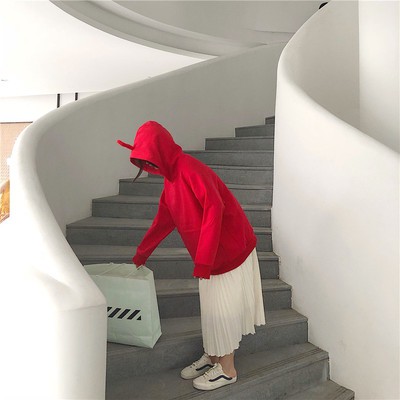 Áo hoodie Hàn Quốc màu trơn | BigBuy360 - bigbuy360.vn