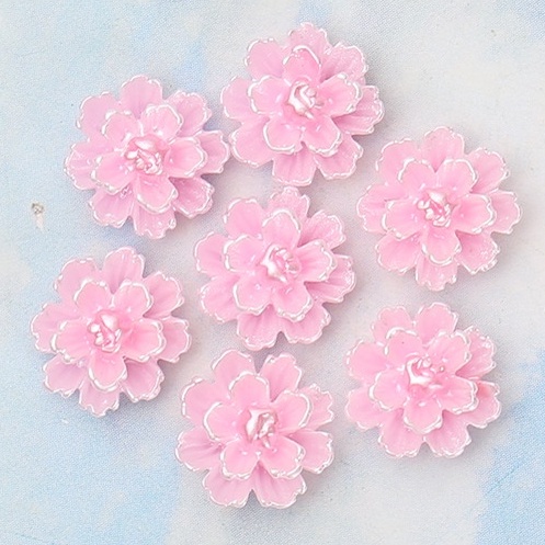 [Ảnh thật] Hoa Cúc Tràm 5D | Màu Hồng Pastel | Trang Trí Móng Tay HZ03