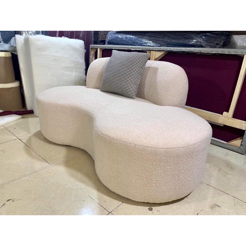 Sofa cong khúc xương Bắc âu 1m4