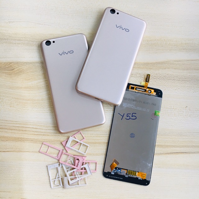Combo Bộ Vỏ Sườn + Màn Hình Vivo Y55 Zin Hàng Cao Cấp (Tặng khay Sim)