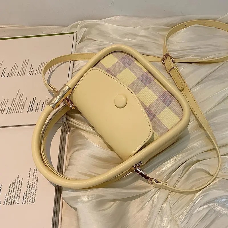 #MV28 Túi xách sọc caro viền bực siêu dễ thương