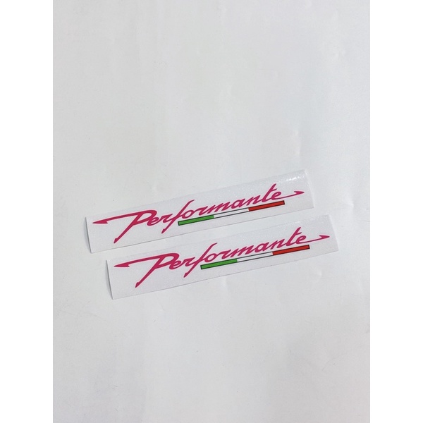 Cặp tem decal chữ PERFORMANCE dạng chìm nhũ bạc trang trí cho xe SH, VARIO, CLICK.....