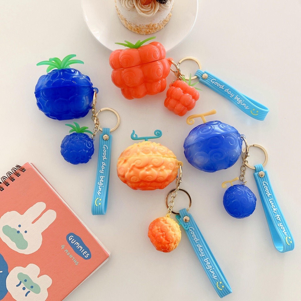 Vỏ Bảo Vệ Hộp Sạc Tai Nghe AirPods3 Pro AirPods3 Bằng Cao Su Họa Tiết Trái Cây Ác Quỷ One Piece 2021 Mới Ốp