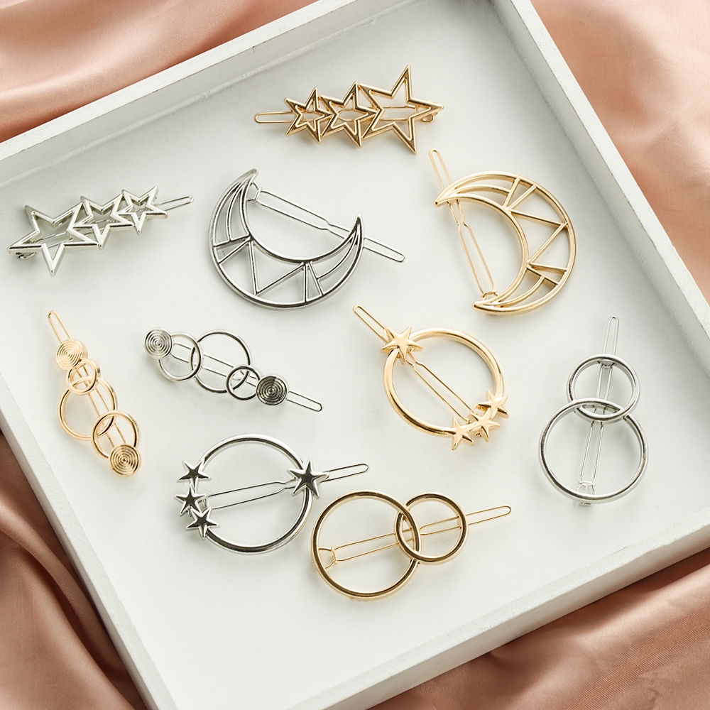 Kẹp tóc kim loại thiết kế độc đáo MAXGOODS