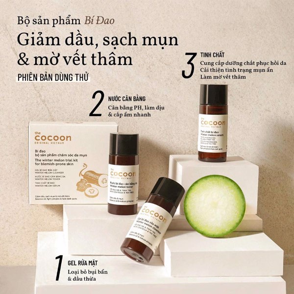 Trial Kit - Bộ Bí Đao Cocoon (15mlx3)