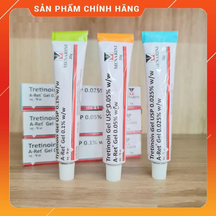 Tretinoin Aret ⚜️ Date Mới ⚜️ Tretinoin tuýp 20gr - Giảm mụn trứng cá, mờ thâm nám, tàn nhang, chống lão hóa