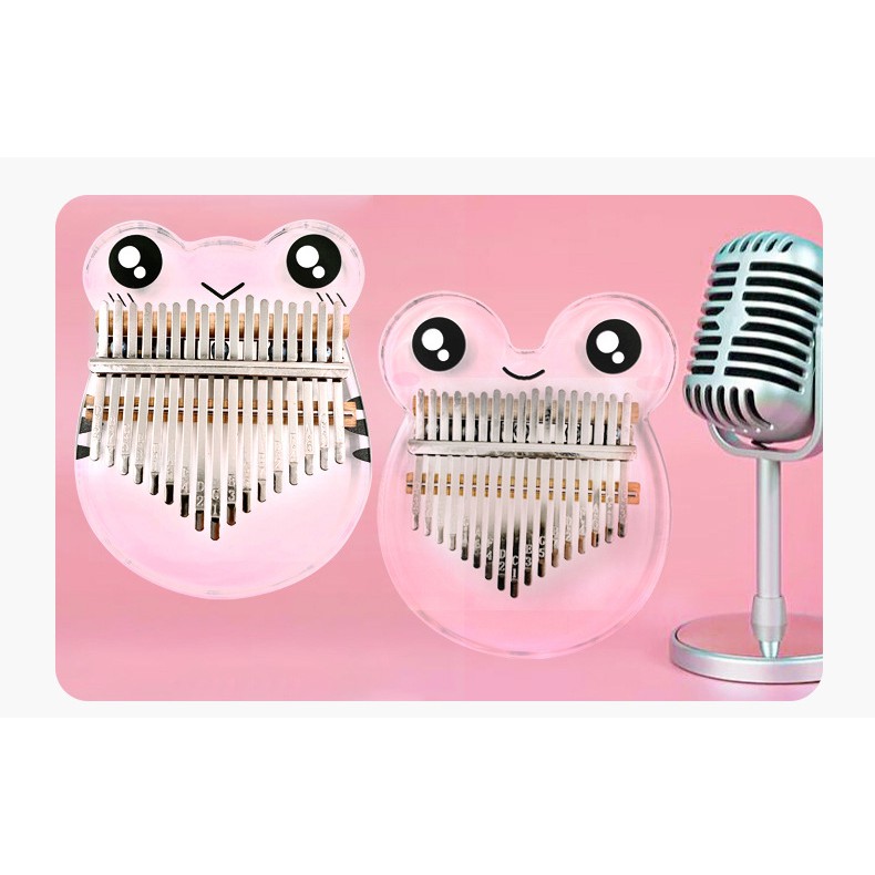 Đàn Kalimba Acrylic 17 Phím Con Ếch - Tặng đầy đủ phụ kiện