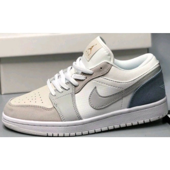 Giày Thể Thao Nam Nữ jd1,Giày Sneaker JORDAN 1 Paris Xám Xanh Cổ Thấp, Full Box Full Bill, Full Size ( 36 > 43 )