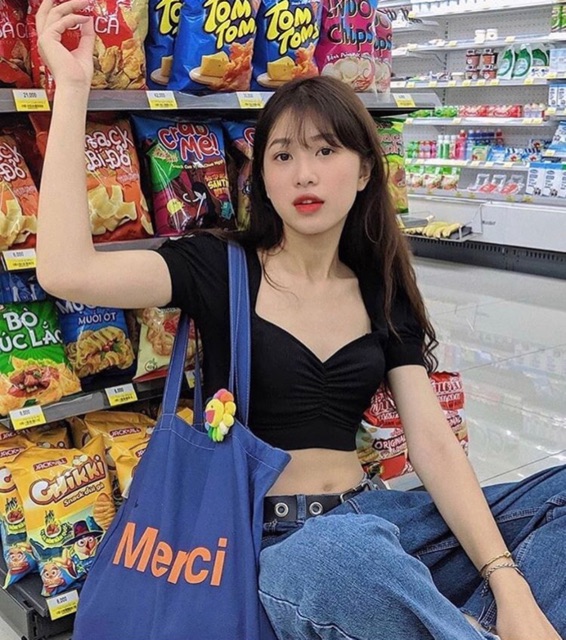 ÁO TAY PHỒNG BO EO 🍀Layla Croptop☘️ | BigBuy360 - bigbuy360.vn