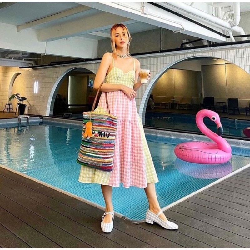 Túi Tote len cầu vồng Thái Lan Thailand Miu Miu - Crochet-Knitting MewLen33