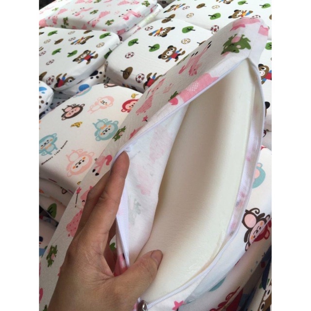 Gối Cao Su Non Cho Bé Loại Lớn (35x21cm) Gối Chống Trào Ngược