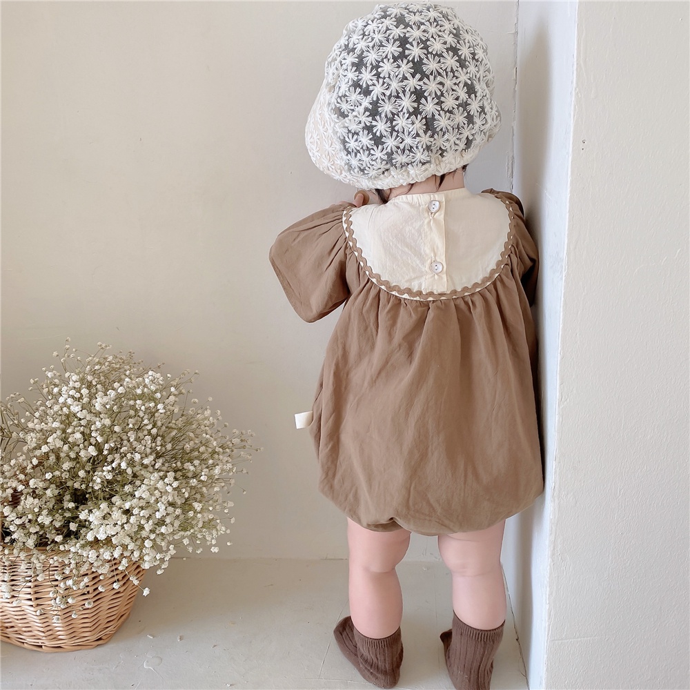 Bộ Áo Liền Quần Tay Cánh Tiên Dễ Thương Cho Bé Gái