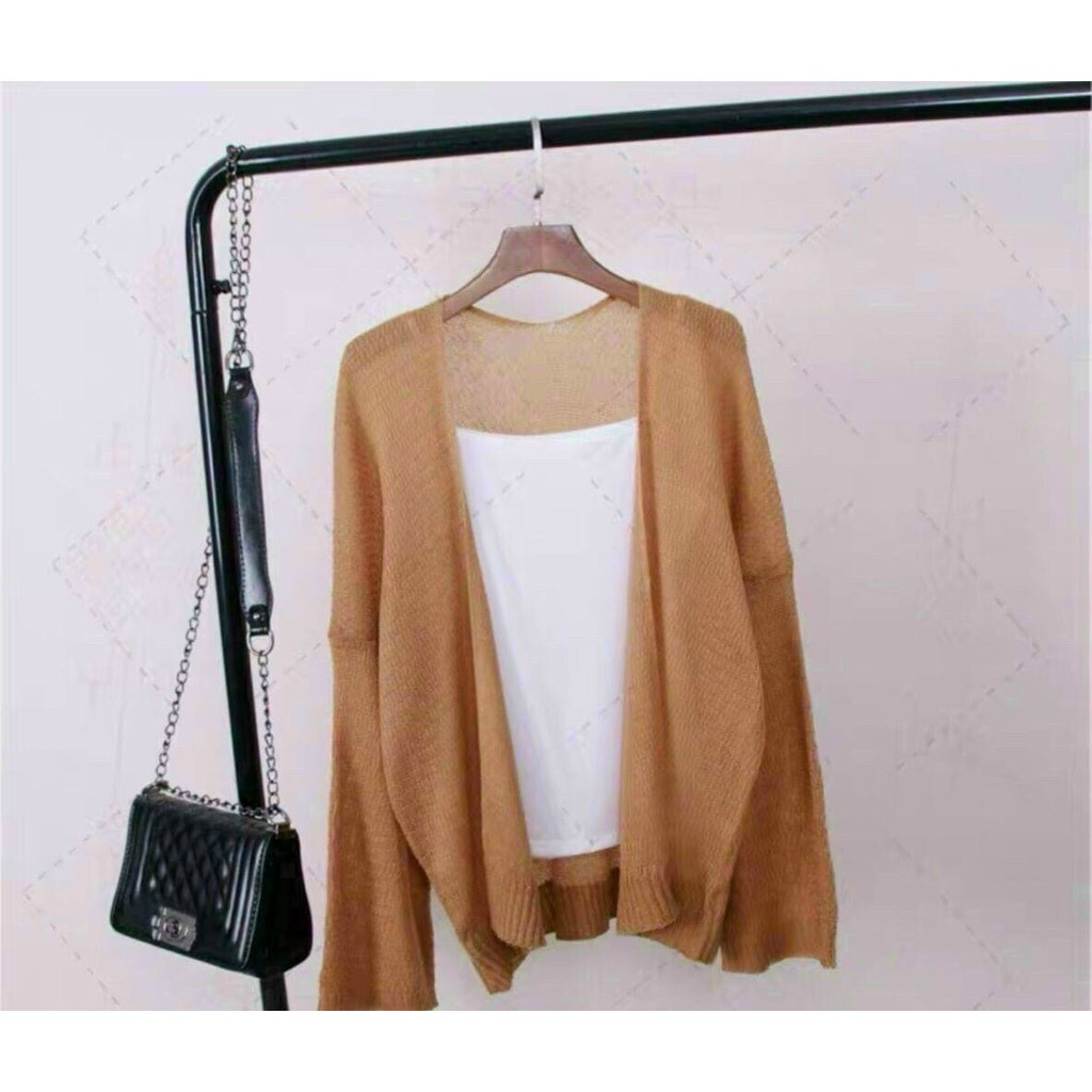 Áo khoác len form rộng - Áo khoác Cardigan len