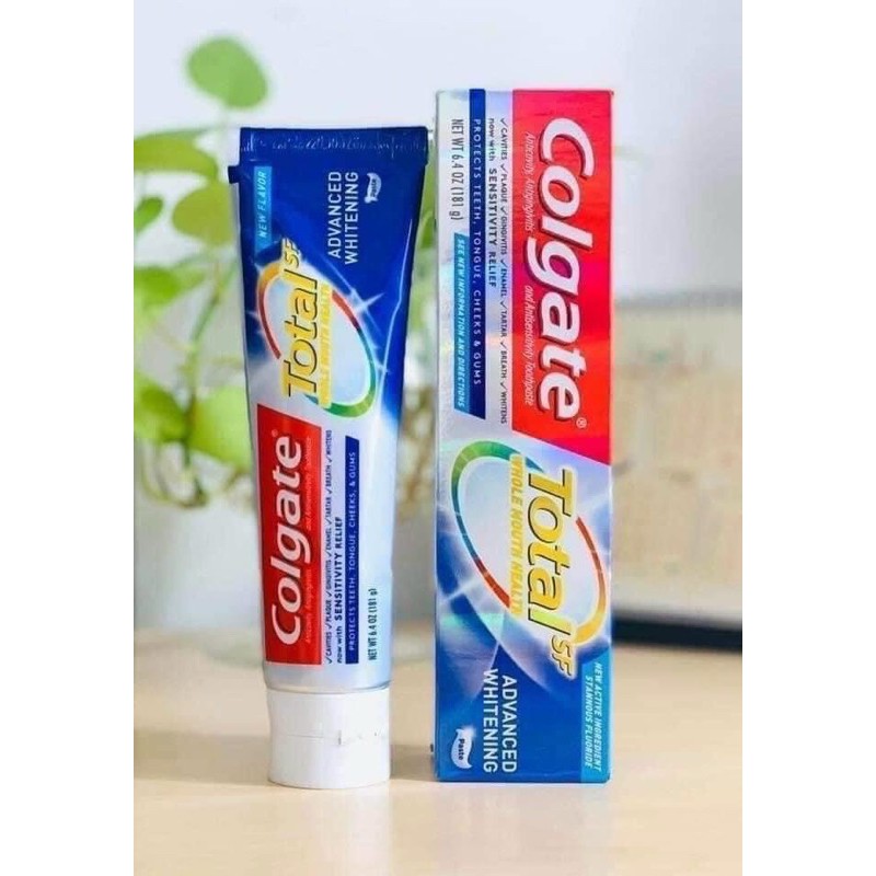 Kem Đánh Răng Colgate Total SF Advanced Whitening Của Mỹ 181g