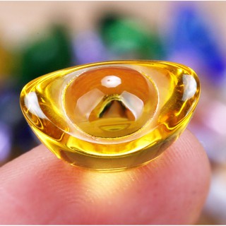 Kim Nguyên Bảo size 1.4cm - Thỏi vàng pha lê phong thủy Thần Tài may mắn