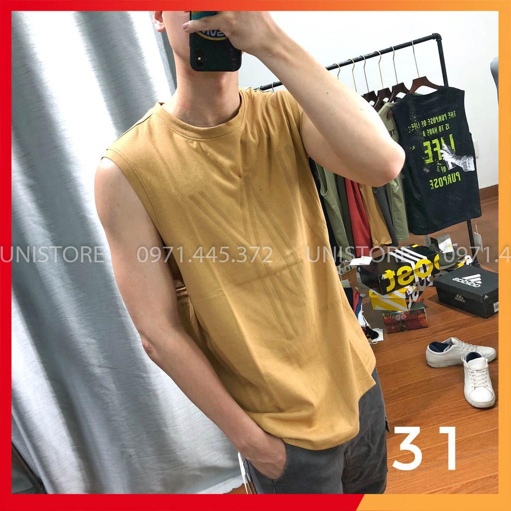 Áo 3 lỗ tanktop sát nách bigsize tập gym nam SNTQ3133