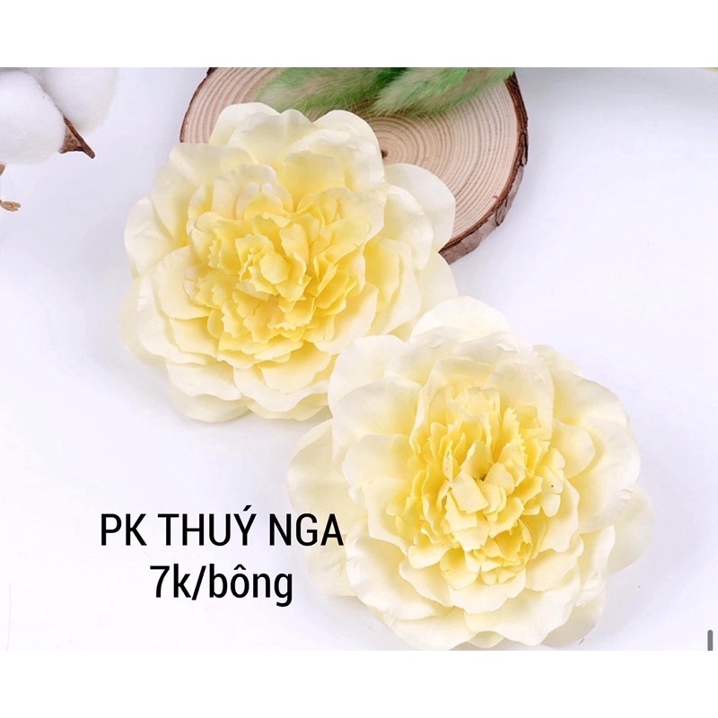 5 hoa mẫu đơn trang trí bánh