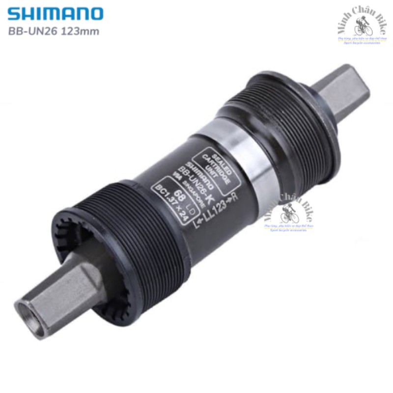 Trục giữa cốt vuông Shimano BB - UN26 123mm