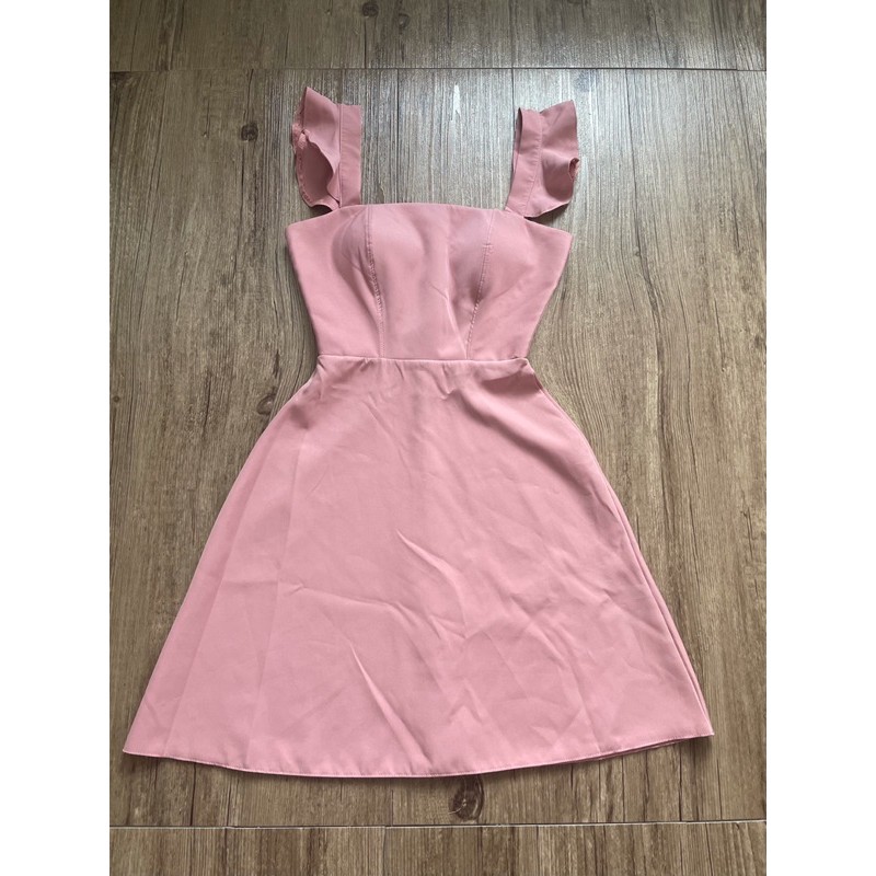 ❌❌PASS ĐẦM HỒNG TAY CÁNH TIÊN CÓ MÚT NGỰC