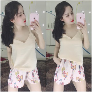 Bộ satin 2 dây đùi sp0132