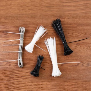 Túi 100 Dây Thít, Dây Rút, Lạt Nhựa 10cm, 15cm, 20 cm Trắng và Đen