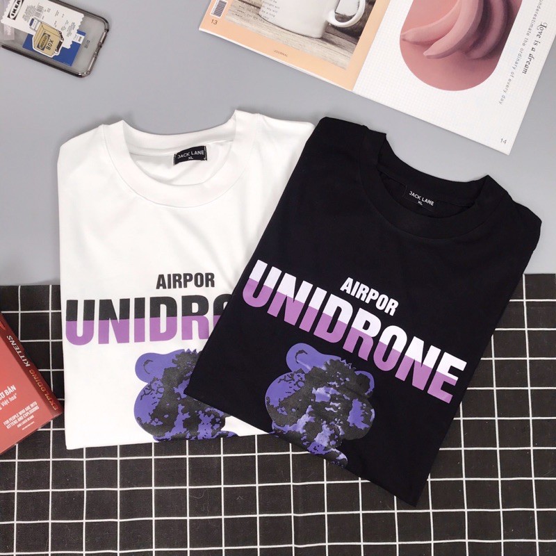 Áo phông oversize Unidrone,JACKLANE , Áo cộc tay Unisex Jack Lane