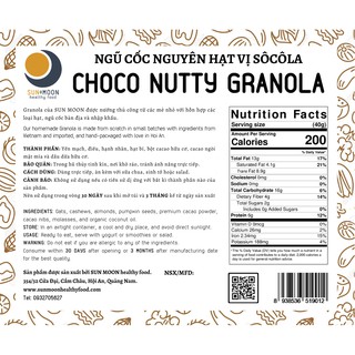 Granola Siêu hạt 400G vị Socola