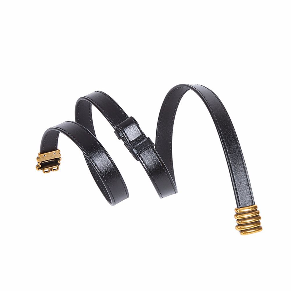 Thắt lưng da PU khóa kim loại hình tròn nhiều màu sắc có thể điều chỉnh cho nữ