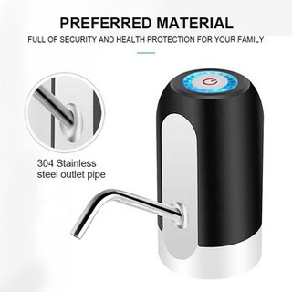 (Xả kho-Đen) Vòi bơm rượu, nước pin sạc USB thông minh