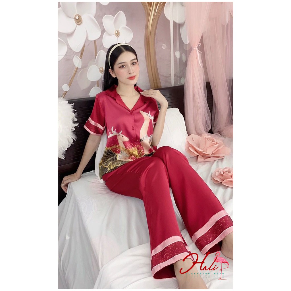 Đồ ngủ lụa satin con hươu