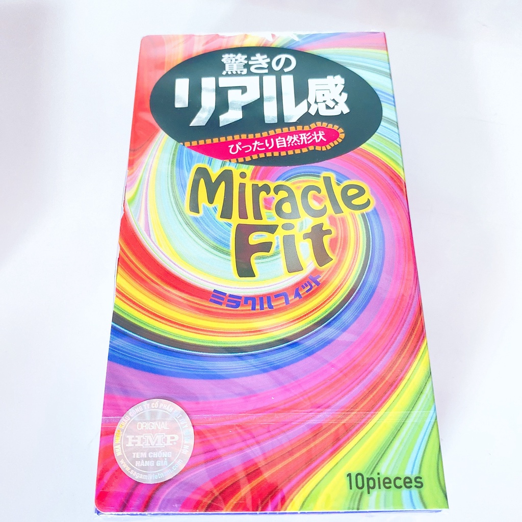 Bao cao su Sagami Miracle Fit Siêu mỏng, Ôm sát NHẬT BẢN
