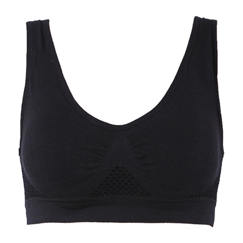 Ready StockS-6XL Plus Size sports bra women hollowed out underwear without steel ring ladies vest lingerie | BigBuy360 - bigbuy360.vn