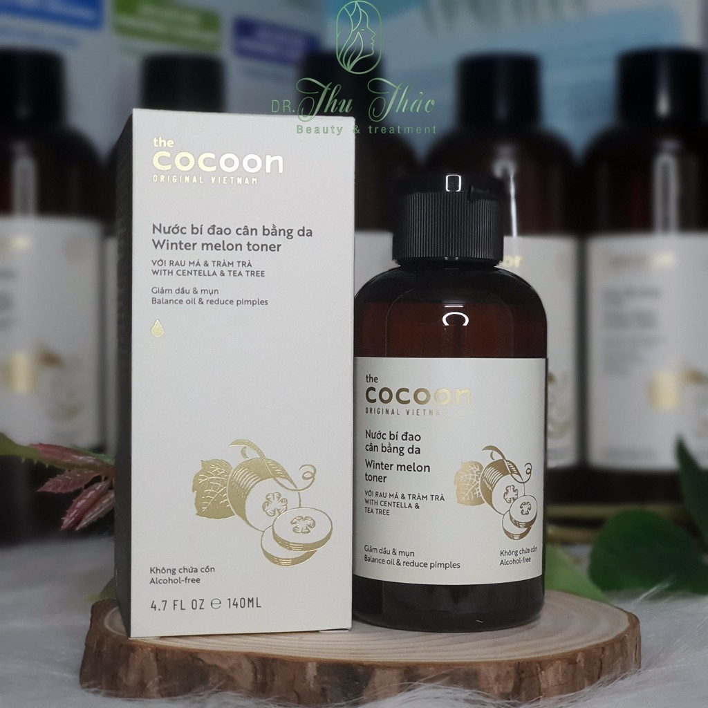 Nước Bí Đao Cân Bằng Da Cocoon Winter Melon Toner - Giúp giảm dầu mụn 140ml, 310ml