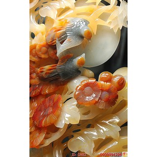 TRANH DÁN TƯỜNG 3D GIẢ NGỌC