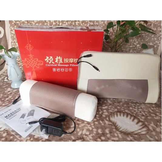 Gối massage cổ vai gáy ☀️FREESHIP☀️ gối massage 20 bi hồng ngoại thế hệ Premium, đánh tan những cơn đau cổ vai gáy lưng