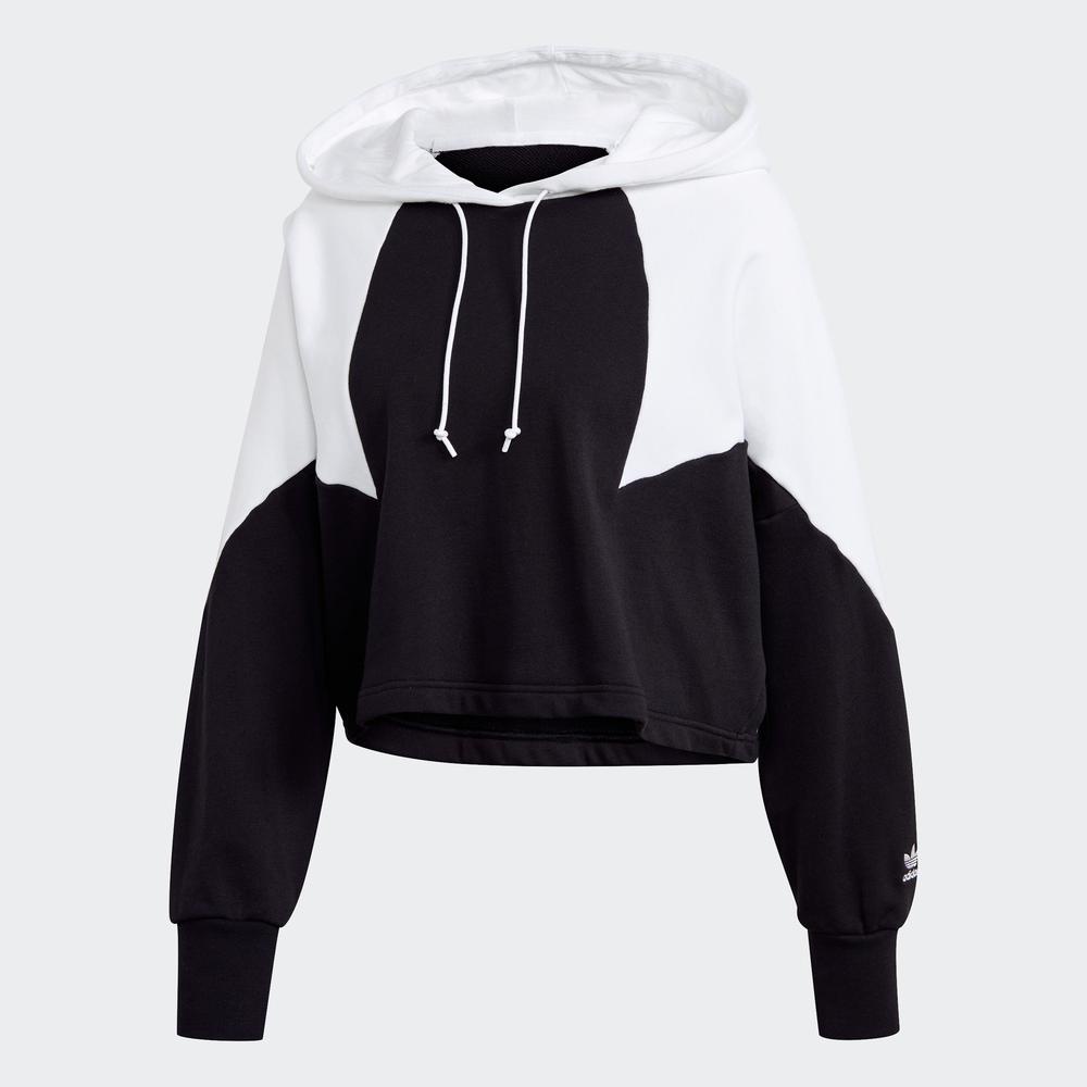 Áo Hoodie adidas ORIGINALS Nữ Áo hoodie dáng lửng logo lớn Màu đen GD2404