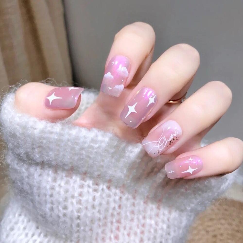 Miếng Dán Trang Trí Móng Tay Tự Dính 2021 DIY Cho Salon