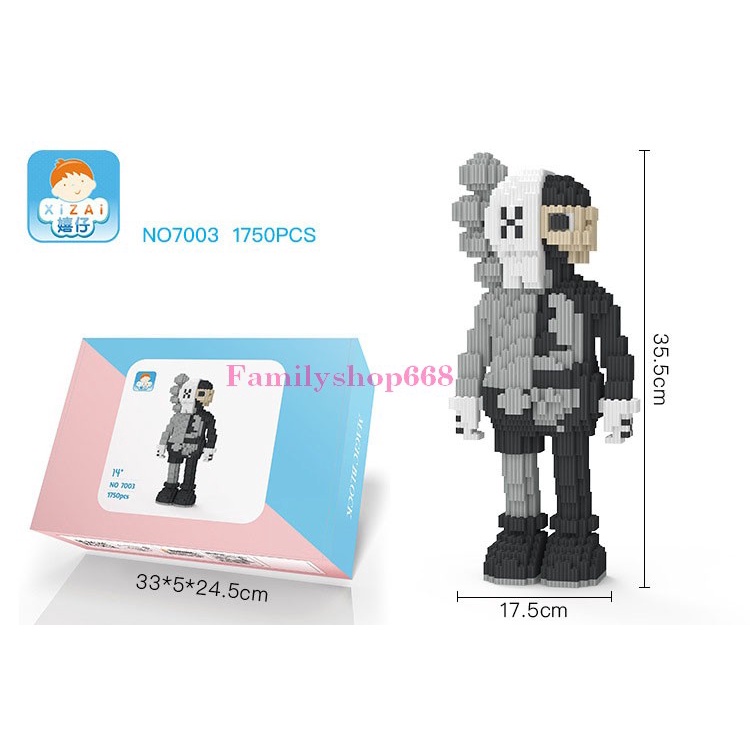 Xếp hình Kaws Xizai 36cm xếp hình nanoblocks nano kaws cỡ lớn 8 mẫu Hàng Đẹp