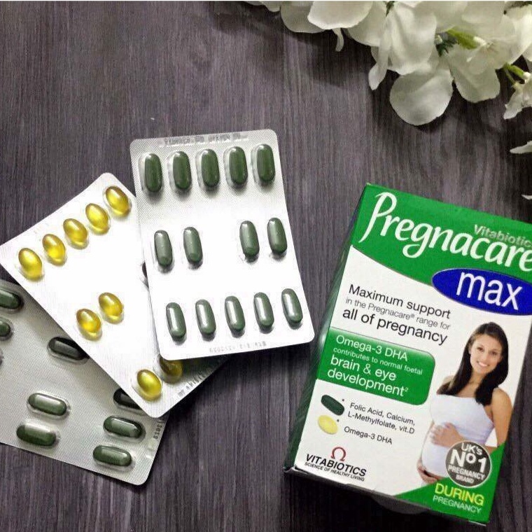 Pregnacare Max - Vitamin Tổng Hợp Cho Mẹ Bầu - Đầy đủ Sắt, Acid Folic và Omega - Hộp 84 viên