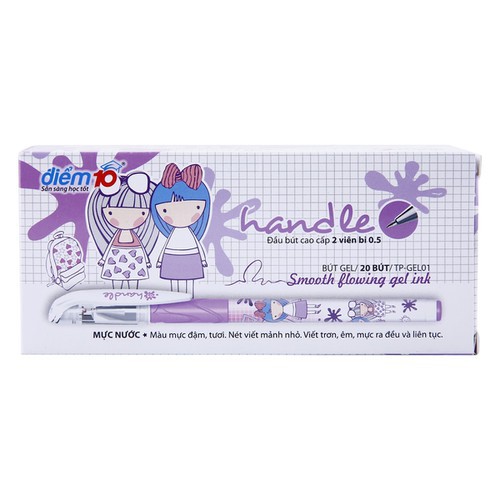 Bút Gel Điểm 10 mã số TP-GEL01 màu tím