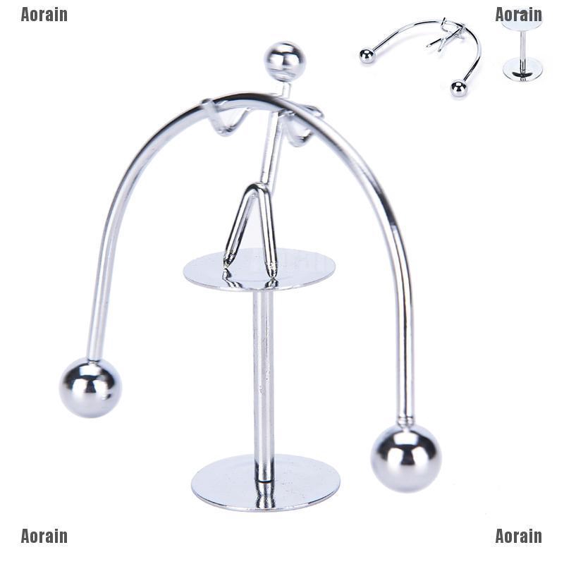 Kinetic Weightlifter Gadget Perpetual Motion Desk Art Art