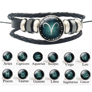 Vòng Đeo Tay Mặt Đá 12 Chòm Sao Cá Tính samsam1012_shop