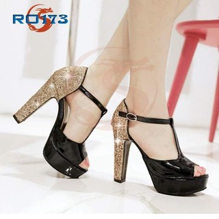 GIày  sandal nữ cao gót 10 phân  thời trang  cao cấp  chính hãng thương hiệu ROSATA