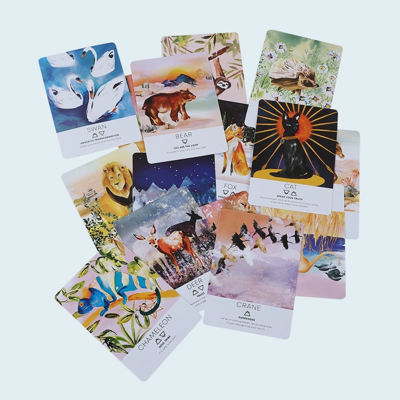 Spirit Animal Wisdom Taort  Bộ Thẻ Bài Trò Chơi Linh Thú Thú Vị