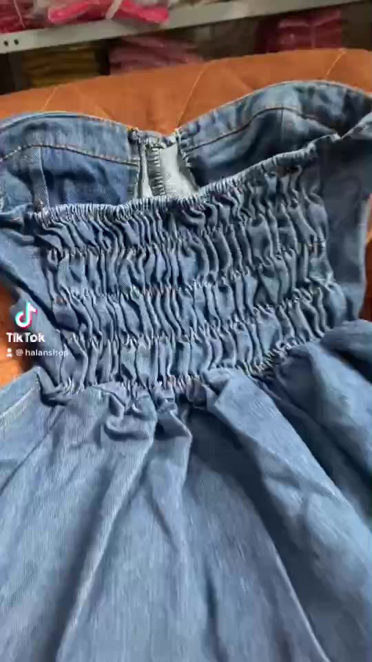 áo jean cúp ngực form xoè hàng có sẵn | BigBuy360 - bigbuy360.vn