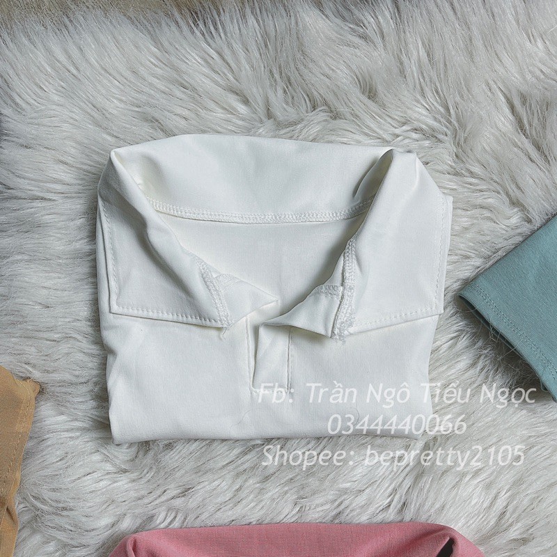 Áo croptop cổ đức (cổ polo) | BigBuy360 - bigbuy360.vn