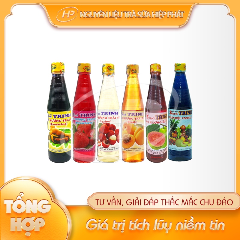 [TỔNG HỢP] Siro TRINH - 600ml - [BÌNH DÂN] - Nguyên liệu pha chế trà sữa HIỆP PHÁT