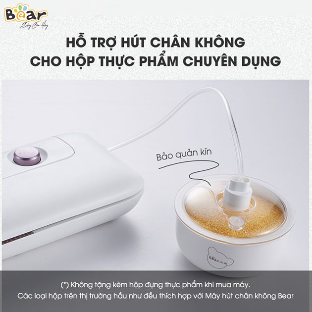 Máy hút chân không mini thực phẩm hàn miệng túi Bear FKJ-A01F1  Đa năng, hút ép chân không, hàn miệng túi