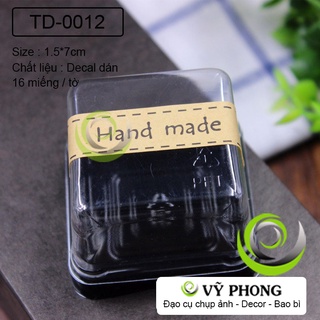 Tem Dán Chữ HANDMADE Sticker Nhãn Dán Bao Bì Hộp Bánh Trung Thu Nhà Làm TD-0012